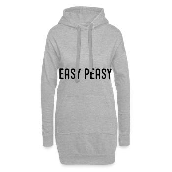 easy peasy - Hoodie-Kleid - Grau meliert - Vorne