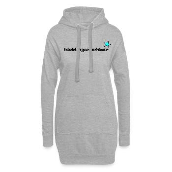lieblings nachbar - Hoodie-Kleid - Grau meliert - Vorne