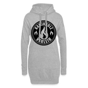 Kaminholz Verleih - Hoodie-Kleid - Grau meliert - Vorne