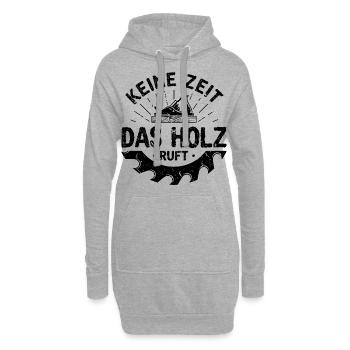 Schreiner Werkzeug Tischlerwinkel Schreinerei - Hoodie-Kleid - Grau meliert - Vorne
