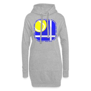 Padel - Cadeau pour joueurs de padel - Sweat-shirt à capuche long Femme - gris chiné - Devant