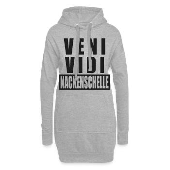 Veni Vidi - Hoodie-Kleid - Grau meliert - Vorne