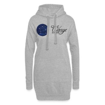 Sternzeichen Waage Tierkreiszeichen Astrologie - Hoodie-Kleid - Grau meliert - Vorne