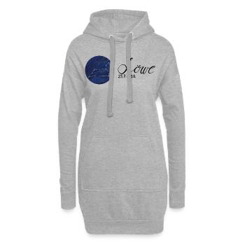 Sternzeichen Löwe Tierkreiszeichen Astrologie - Hoodie-Kleid - Grau meliert - Vorne