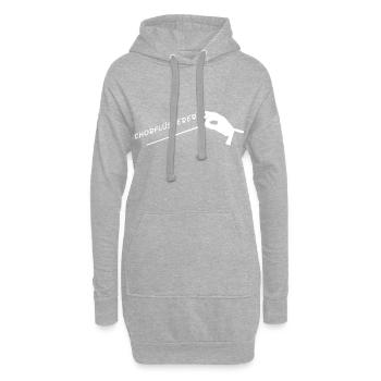 Chorflüsterer chef d'orchestre musique cadeau chorale - Sweat-shirt à capuche long Femme - gris chiné - Devant
