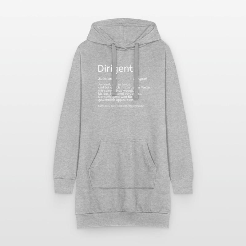 Dirigent Wörterbuch Geschenk Chorleiter Dirigenten Hoodie-Kleid