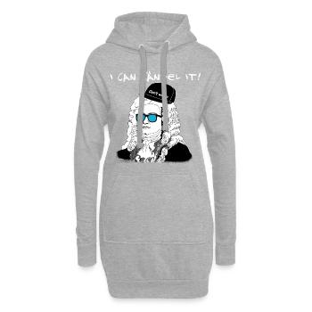 Je ne peux pas m'en occuper Ne vous inquiétez pas - Nerds de la musique! - Sweat-shirt à capuche long Femme - gris chiné - Devant