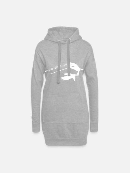 Chorflüsterer - Chorleiter Dirigent Chormusik - Hoodie-Kleid - Grau meliert