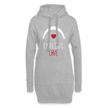 Endless Love Music Chorale Chanteur Chorale Musicienne - Sweat-shirt à capuche long Femme - gris chiné - Devant