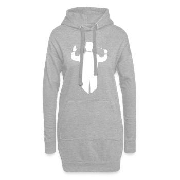 Dirigent - Hoodie-Kleid - Grau meliert - Vorne