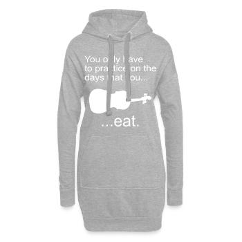 Violin - Violin Player Music Orchestra Songs - Hoodie-Kleid - Grau meliert - Vorne
