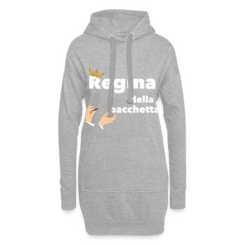 Regina della bacchetta Bigliettaia Orchestra Coro - Hoodie-Kleid - Grau meliert - Vorne