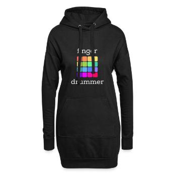 Beatmaker Drum Machine Geschenk Fingerdrummer - Hoodie-Kleid - Schwarz - Vorne