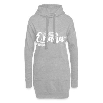ohana Familie Hawaii Blume - Hoodie-Kleid - Grau meliert - Vorne