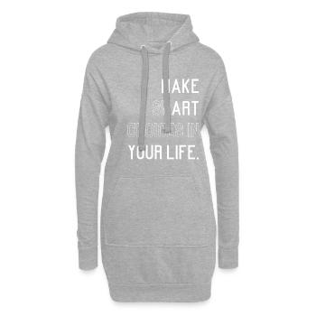 Kunst Künstler Künstlerin Kunstakademie - Hoodie-Kleid - Grau meliert - Vorne