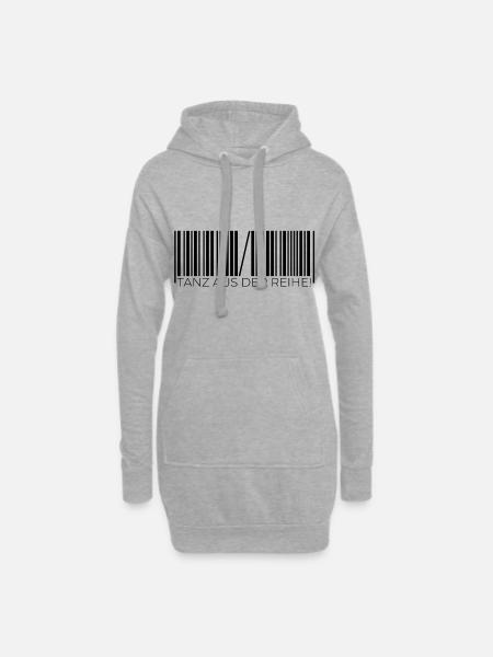 Cooler Spruch Coole Sprüche Tanz - Hoodie-Kleid - Grau meliert