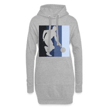 Basket-ball basket-ball équipe de basket - Sweat-shirt à capuche long Femme - gris chiné - Devant