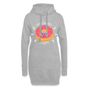 Donut - Hoodie-Kleid - Grau meliert - Vorne