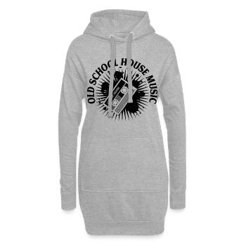HOUSE MUSIC OLD SCHOOL ✫ T-Shirt - Hoodie-Kleid - Grau meliert - Vorne
