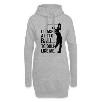 Golf golfeur golf parcours golfeur - Sweat-shirt à capuche long Femme - gris chiné - Devant