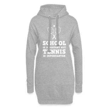 Tennis Tennis Tennis - Sweat-shirt à capuche long Femme - gris chiné - Devant
