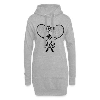 Tennis Tennis Tennis - Sweat-shirt à capuche long Femme - gris chiné - Devant
