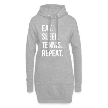 Tennis Tennis Tennis - Sweat-shirt à capuche long Femme - gris chiné - Devant