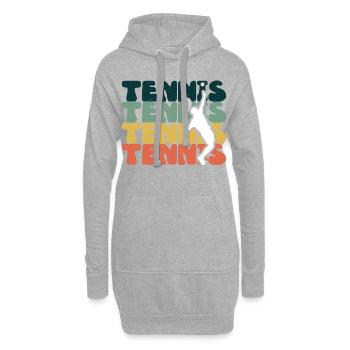 Tennis Tennis Tennis - Sweat-shirt à capuche long Femme - gris chiné - Devant