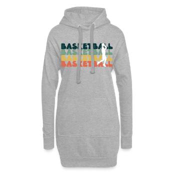 Équipe de basket-ball basketball basketball - Sweat-shirt à capuche long Femme - gris chiné - Devant