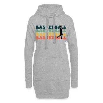 Équipe de basket-ball basketball basketball - Sweat-shirt à capuche long Femme - gris chiné - Devant