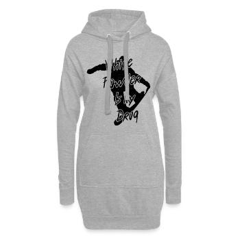 Snowboard Snowboarding Snowboardurlaub Snowboarder - Hoodie-Kleid - Grau meliert - Vorne