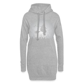 Halloween - Hoodie Dress - heather grey - Front