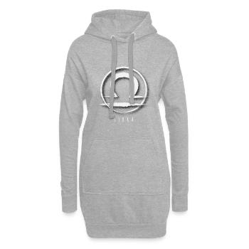 Cadeau de zodiaque horoscope ésotérique - Sweat-shirt à capuche long Femme - gris chiné - Devant