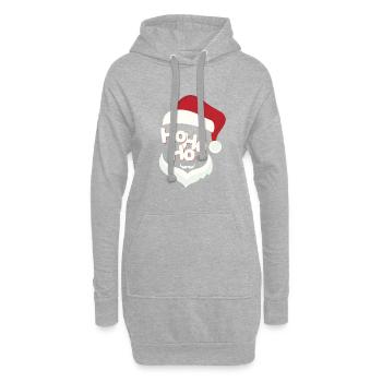 Weihnachten - Hoodie-Kleid - Grau meliert - Vorne
