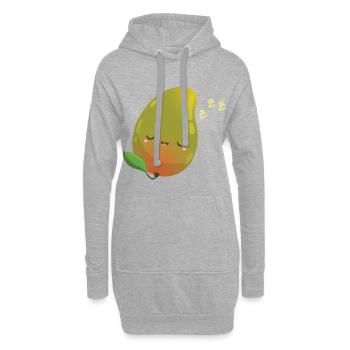 Fruit fruité cadeau - Sweat-shirt à capuche long Femme - gris chiné - Devant