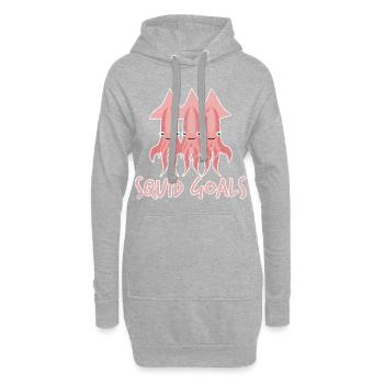 Kind Kinder Geschenkidee - Hoodie-Kleid - Grau meliert - Vorne