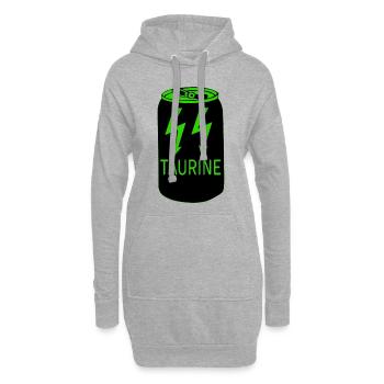 Taurin Drink - Hoodie-Kleid - Grau meliert - Vorne