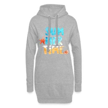 Urlaub - Hoodie-Kleid - Grau meliert - Vorne
