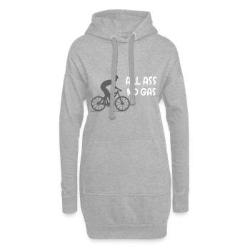 All Ass No Gas Fahrrad - Hoodie-Kleid - Grau meliert - Vorne