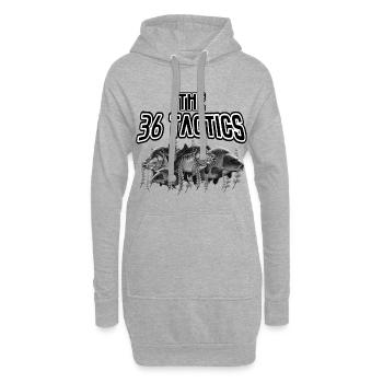 karpfen Angler Geschenk Karpfen fischen Fischer - Hoodie-Kleid - Grau meliert - Vorne