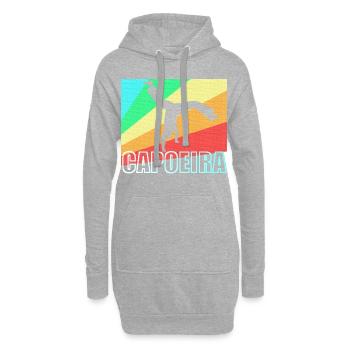 Cadeau de danse Capoeira Brazil - Sweat-shirt à capuche long Femme - gris chiné - Devant