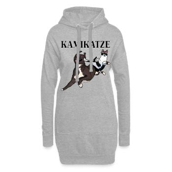 kamikatze kamikaze - Hoodie-Kleid - Grau meliert - Vorne