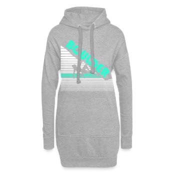 bouldern - Hoodie-Kleid - Grau meliert - Vorne