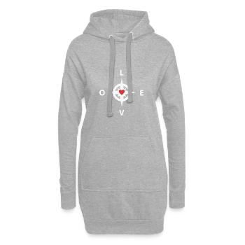 Boussole d'Amour - Boussole d'Amour - Sweat-shirt à capuche long Femme - gris chiné - Devant