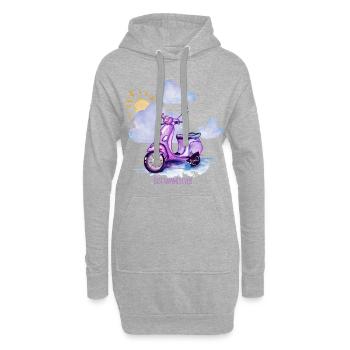 Best summer ever - Hoodie-Kleid - Grau meliert - Vorne