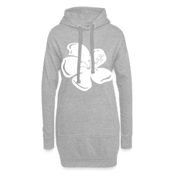 Schöne See Blume Urlaub Hawaii Meer Asia Geschenk - Hoodie-Kleid - Grau meliert - Vorne