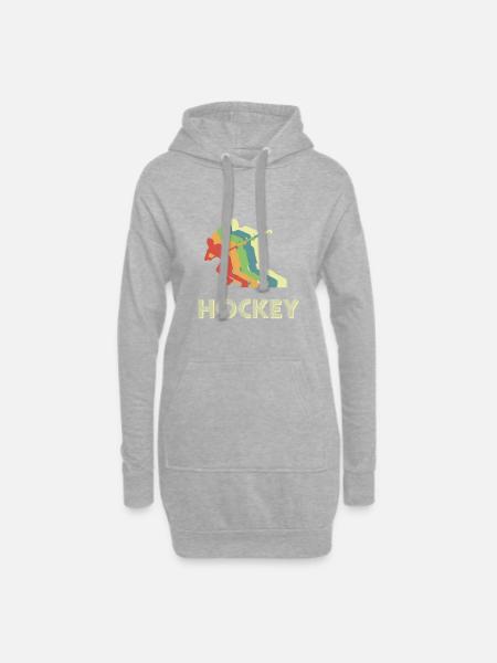 Hockey field hockey hockey player - Hoodie Dress - heather grey