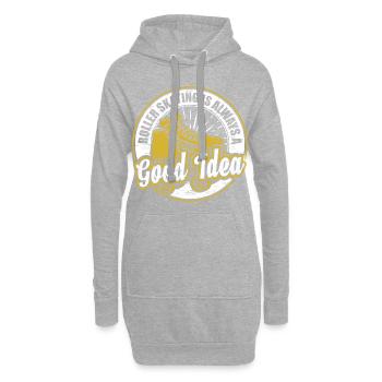 Rollschuhlaufen Rollschuhe - Hoodie-Kleid - Grau meliert - Vorne