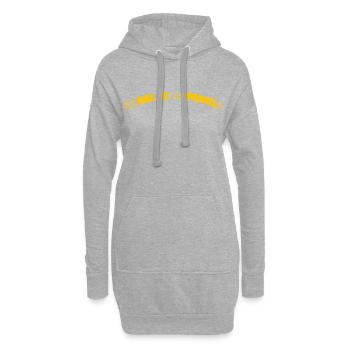 spanisch sprechen - Hoodie-Kleid - Grau meliert - Vorne