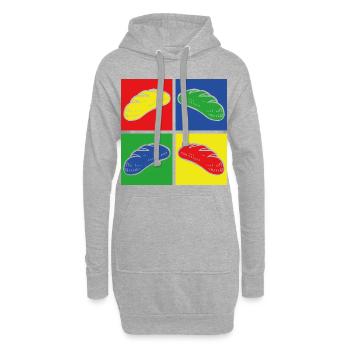 Cuisson - Sweat-shirt à capuche long Femme - gris chiné - Devant